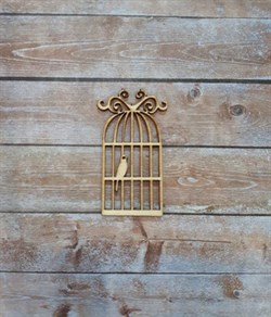 Чипборд для скрапбукинга Птички в клетке №5, арт. izh00225 izh00225