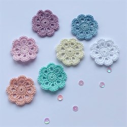 Вязаная салфетка, 1 шт, цвета в ассортименте 9646