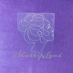 Картинка из термотрансферной пленки Девушка 2 TTK043