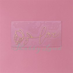 Картинка из термотрансферной пленки Любовь-цветок TTK052