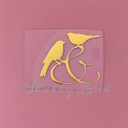 Картинка из термотрансферной пленки Mr&Mrs птицы TTK053