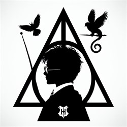 Картинка из термотрансферной пленки Гарри Поттер TTK061