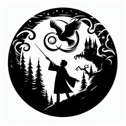 Картинка из термотрансферной пленки Гарри Поттер TTK062