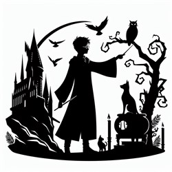 Картинка из термотрансферной пленки Гарри Поттер TTK065