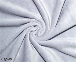 Велюр хлопковый, цвет Серый, арт. 5362 5362