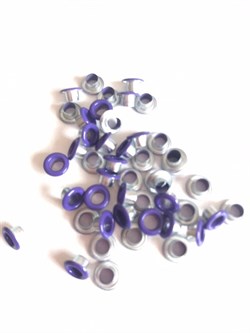 Люверсы с кольцами сиреневые, 10 шт 2936