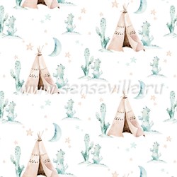 Ткань для рукоделия Вигвам со звездами, арт. 5304 15304