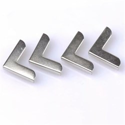 Уголок металлический для альбомов и блокнотов, цвет серебро, 1 шт., арт. F1215 F1215