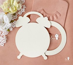 Заготовка для тиснения Будильник с основой для шейкера арт. LMZT24 LMZT24