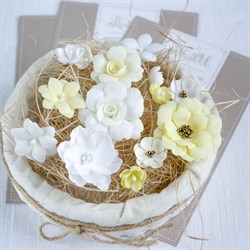 Набор цветов из ткани, 14 шт, арт. M0002 M0002