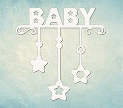 Чипборд Подвеска BABY, ARTCHB004496 ARTCHB004496
