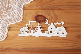 Чипборд для скрапбукинга Бордюр с домиками, арт.NG85 CHB85