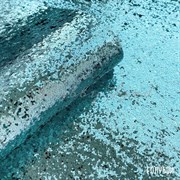 Кожзам с крупным глиттером голубой, 2016