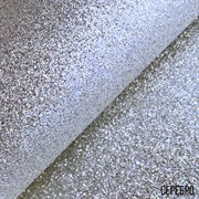 Кожзам Глиттер серебряный 1038