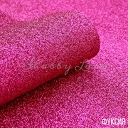 Кожзам Глиттер фуксия 1811