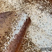 Кожзам с крупным глиттером золото 2884