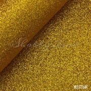 Кожзам Глиттер желтый 1876