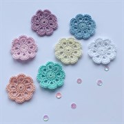 Вязаная салфетка, 1 шт, цвета в ассортименте 9646