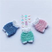 Вязаное боди, 1 шт, цвета в ассортименте 9642