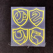 Картинка из термотрансферной пленки Гербы факультетов Хогвартса TTK016