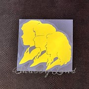 Картинка из термотрансферной пленки Золотое Трио (Гарри Поттер) TTK022