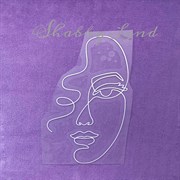 Картинка из термотрансферной пленки Женское лицо TTK038