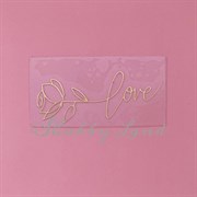 Картинка из термотрансферной пленки Любовь-цветок TTK052