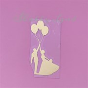 Картинка из термотрансферной пленки Возлюбленные с шарами TTK055