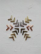 Уголок металлический с тиснением для альбомов и блокнотов, 1шт B21713