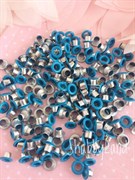 Люверсы с кольцами голубые, 10шт 151