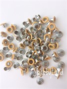 Люверсы с кольцами светло оранжевые, 10 шт 158