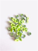 Люверсы с кольцами желто-зеленые, 10 шт 2933