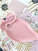 Тарелочка Фламинго большой, 1 шт 2363