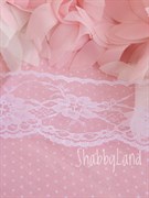 Кружево капроновое, 65 мм, цвет белый, арт.KK65 KK65