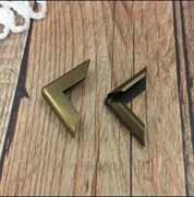 Уголок металлический для альбомов и блокнотов, цвет бронза, арт. izh00258 izh00258