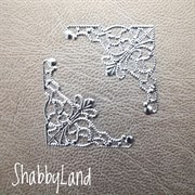 Металлический ажурный уголок тонкий, арт.U573 U573