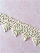 Кружево хлопчато-бумажное, 45 мм, бежевое, арт.KHB20 KHB20