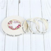 Лента хлопковая декоративная Ноты, бело-чёрная, 3035103 LHBD15n