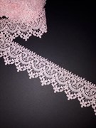 Кружево гипюр, цвет розовый, арт.KG50 KG50