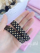 Резинка с золотыми звёздами, 15 мм, арт.RZZ15 RZZ15